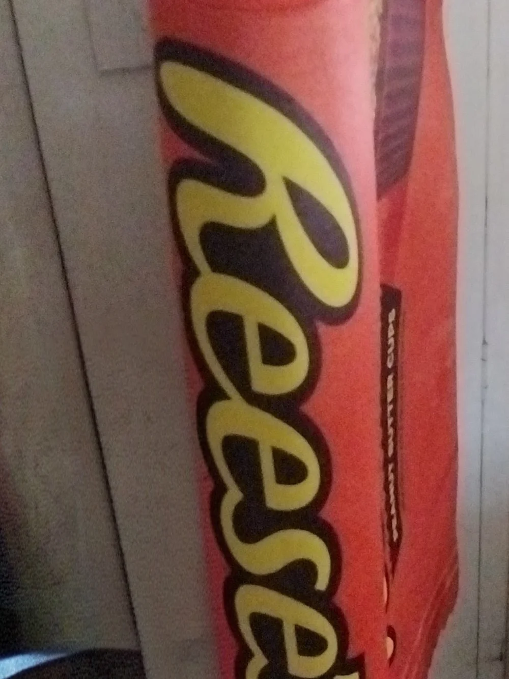 Reese's Peanut Butter Cup Costume - Bright Orange Candy Logo